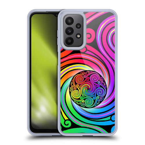 Beth Wilson Rainbow Celtic Knots Spirals Soft Gel Case for Samsung Galaxy A23 / 5G (2022)