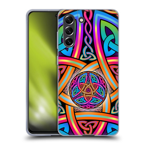 Beth Wilson Rainbow Celtic Knots Divine Soft Gel Case for Samsung Galaxy S21 FE 5G