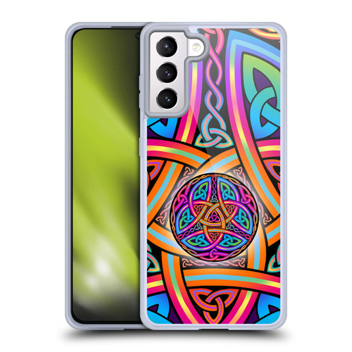 Beth Wilson Rainbow Celtic Knots Divine Soft Gel Case for Samsung Galaxy S21+ 5G
