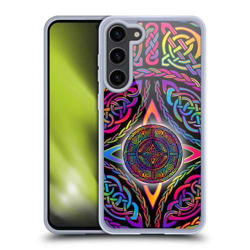 Beth Wilson Rainbow Celtic Knots Shield Soft Gel Case for Samsung Galaxy S23+ 5G