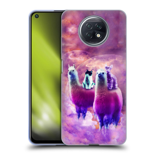 Random Galaxy Space Llama Kitty & Cat Soft Gel Case for Xiaomi Redmi Note 9T 5G