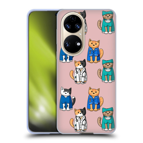 Beth Wilson Doodle Cats 2 Professionals Soft Gel Case for Huawei P50