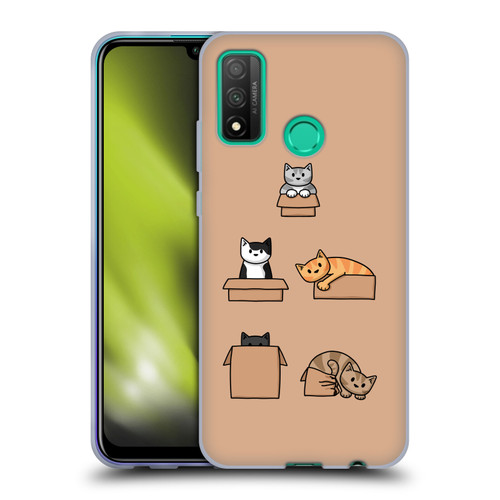 Beth Wilson Doodle Cats 2 Boxes Soft Gel Case for Huawei P Smart (2020)