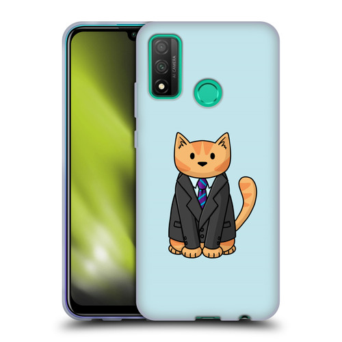 Beth Wilson Doodle Cats 2 Business Suit Soft Gel Case for Huawei P Smart (2020)