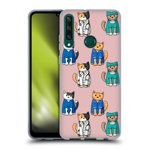 Beth Wilson Doodle Cats 2 Professionals Soft Gel Case for Huawei Y6p