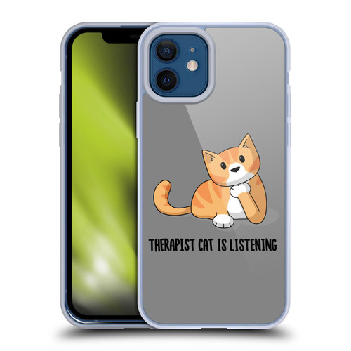 Beth Wilson Doodle Cats 2 Therapist Soft Gel Case for Apple iPhone 12 / iPhone 12 Pro