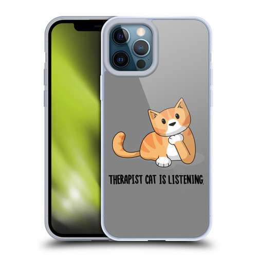 Beth Wilson Doodle Cats 2 Therapist Soft Gel Case for Apple iPhone 12 Pro Max