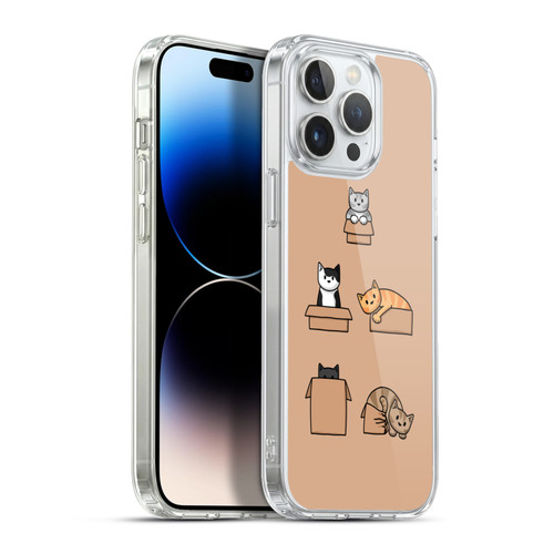 Beth Wilson Doodle Cats 2 Boxes Soft Gel Case for Apple iPhone 13 Pro Max & MagSafe