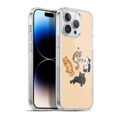 Beth Wilson Doodle Cats 2 Washing Time Soft Gel Case for Apple iPhone 13 Pro Max & MagSafe