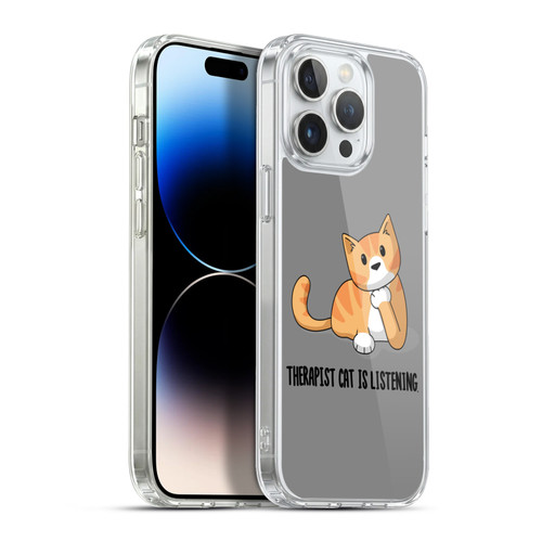 Beth Wilson Doodle Cats 2 Therapist Soft Gel Case for Apple iPhone 13 Pro Max & MagSafe