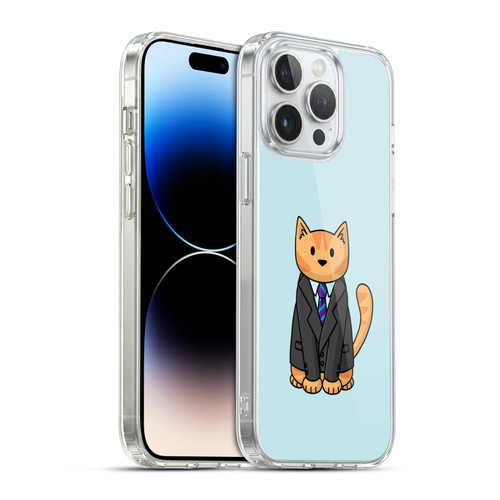 Beth Wilson Doodle Cats 2 Business Suit Soft Gel Case for Apple iPhone 14 Pro Max & MagSafe