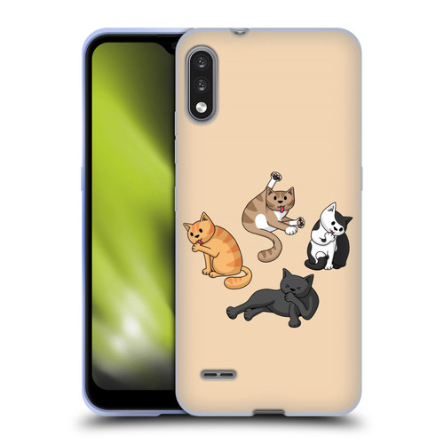 Beth Wilson Doodle Cats 2 Washing Time Soft Gel Case for LG K22