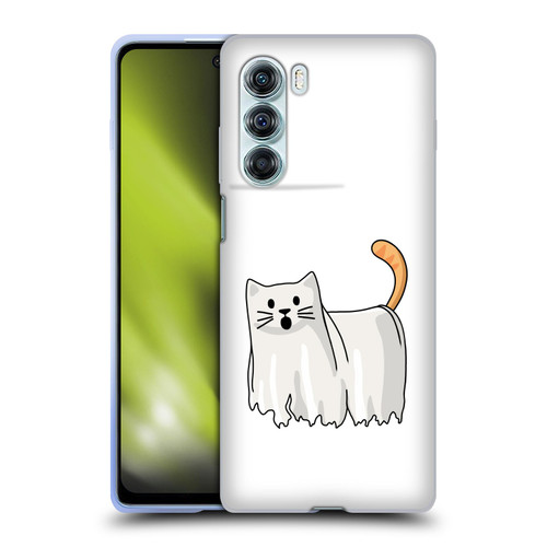 Beth Wilson Doodle Cats 2 Halloween Ghost Soft Gel Case for Motorola Edge S30 / Moto G200 5G