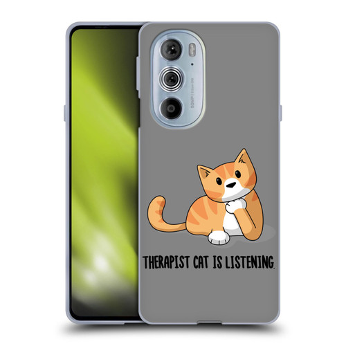 Beth Wilson Doodle Cats 2 Therapist Soft Gel Case for Motorola Edge X30