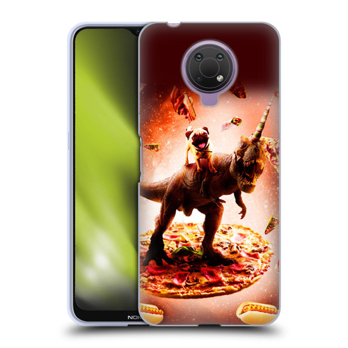 Random Galaxy Space Pizza Ride Pug & Dinosaur Unicorn Soft Gel Case for Nokia G10