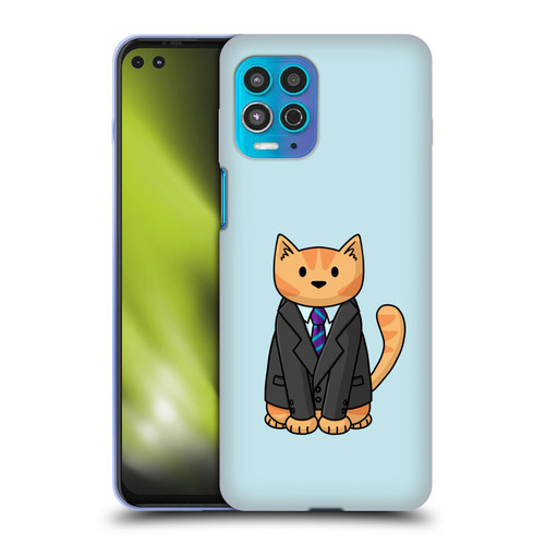 Beth Wilson Doodle Cats 2 Business Suit Soft Gel Case for Motorola Moto G100