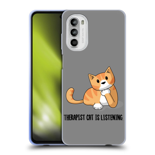 Beth Wilson Doodle Cats 2 Therapist Soft Gel Case for Motorola Moto G52