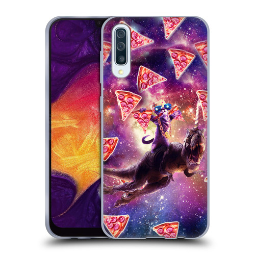 Random Galaxy Space Pizza Ride Thug Cat & Dinosaur Unicorn Soft Gel Case for Samsung Galaxy A50/A30s (2019)