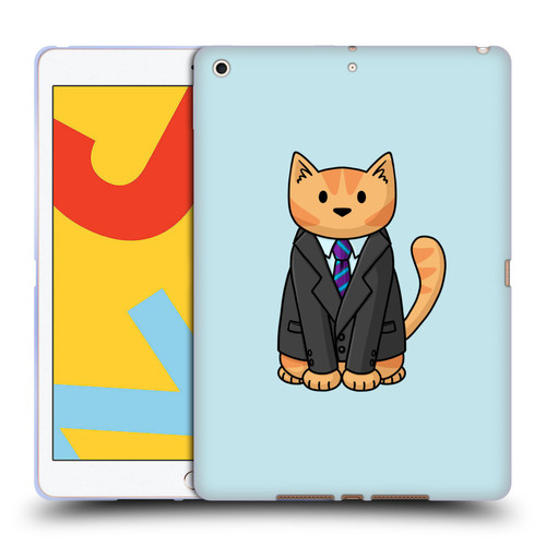 Beth Wilson Doodle Cats 2 Business Suit Soft Gel Case for Apple iPad 10.2 2019/2020/2021