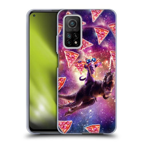 Random Galaxy Space Pizza Ride Thug Cat & Dinosaur Unicorn Soft Gel Case for Xiaomi Mi 10T 5G