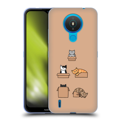 Beth Wilson Doodle Cats 2 Boxes Soft Gel Case for Nokia 1.4
