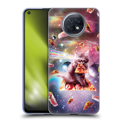 Random Galaxy Space Pizza Ride Outer Space Lazer Cat Soft Gel Case for Xiaomi Redmi Note 9T 5G