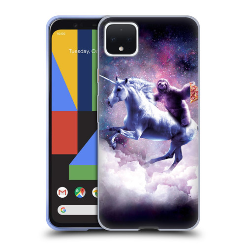Random Galaxy Space Unicorn Ride Pizza Sloth Soft Gel Case for Google Pixel 4 XL
