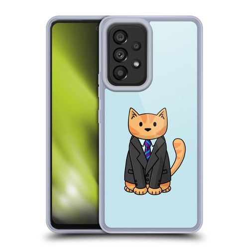 Beth Wilson Doodle Cats 2 Business Suit Soft Gel Case for Samsung Galaxy A53 5G (2022)