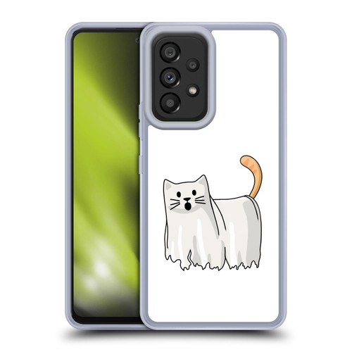Beth Wilson Doodle Cats 2 Halloween Ghost Soft Gel Case for Samsung Galaxy A53 5G (2022)