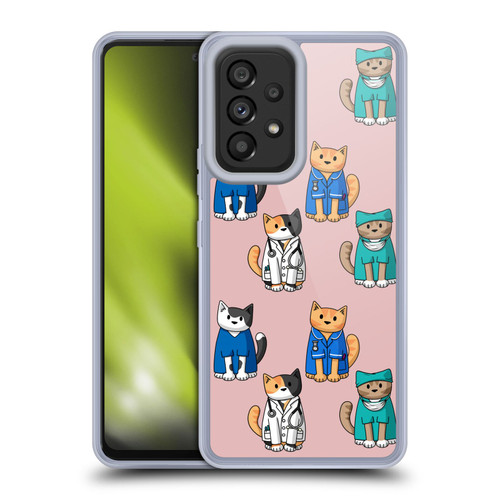 Beth Wilson Doodle Cats 2 Professionals Soft Gel Case for Samsung Galaxy A53 5G (2022)