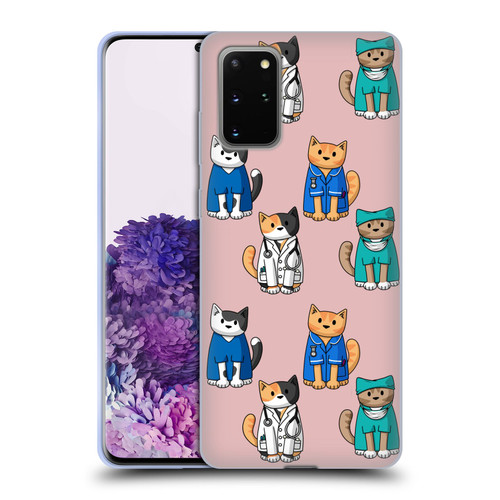 Beth Wilson Doodle Cats 2 Professionals Soft Gel Case for Samsung Galaxy S20+ / S20+ 5G
