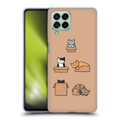 Beth Wilson Doodle Cats 2 Boxes Soft Gel Case for Samsung Galaxy M53 (2022)
