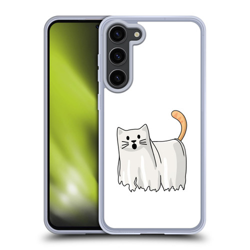 Beth Wilson Doodle Cats 2 Halloween Ghost Soft Gel Case for Samsung Galaxy S23+ 5G