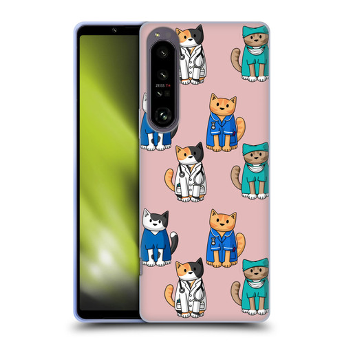 Beth Wilson Doodle Cats 2 Professionals Soft Gel Case for Sony Xperia 1 IV