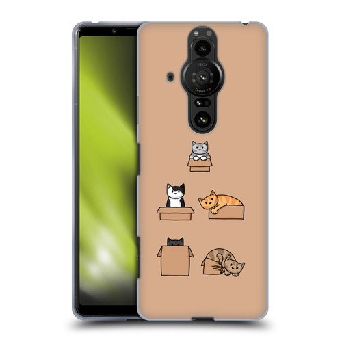 Beth Wilson Doodle Cats 2 Boxes Soft Gel Case for Sony Xperia Pro-I