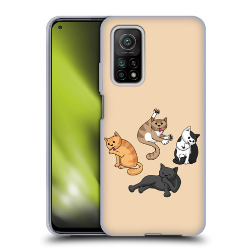 Beth Wilson Doodle Cats 2 Washing Time Soft Gel Case for Xiaomi Mi 10T 5G