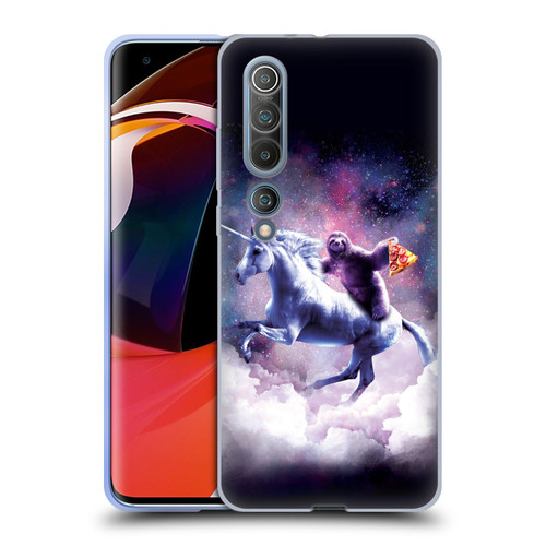 Random Galaxy Space Unicorn Ride Pizza Sloth Soft Gel Case for Xiaomi Mi 10 5G / Mi 10 Pro 5G