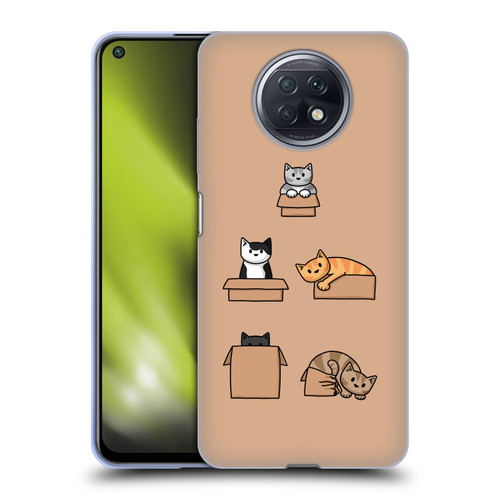 Beth Wilson Doodle Cats 2 Boxes Soft Gel Case for Xiaomi Redmi Note 9T 5G