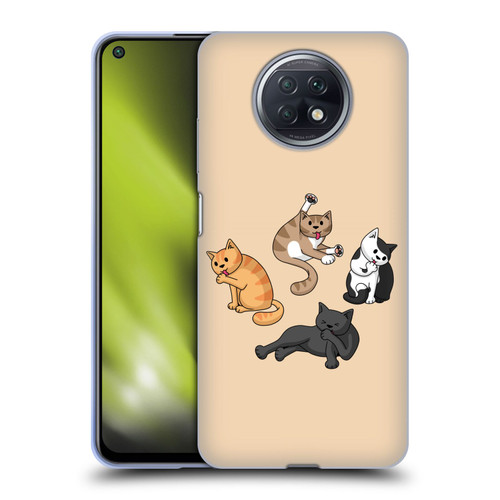 Beth Wilson Doodle Cats 2 Washing Time Soft Gel Case for Xiaomi Redmi Note 9T 5G
