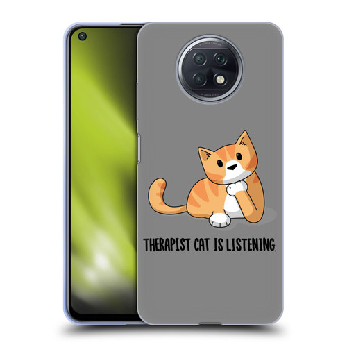 Beth Wilson Doodle Cats 2 Therapist Soft Gel Case for Xiaomi Redmi Note 9T 5G