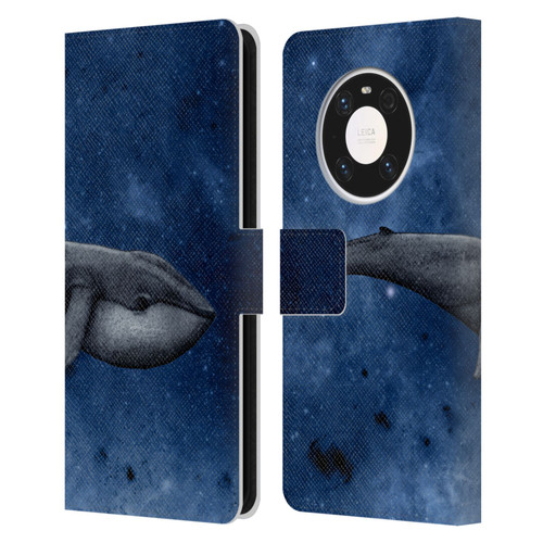 Barruf Animals The Whale Leather Book Wallet Case Cover For Huawei Mate 40 Pro 5G
