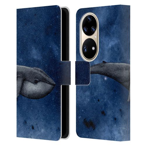 Barruf Animals The Whale Leather Book Wallet Case Cover For Huawei P50 Pro