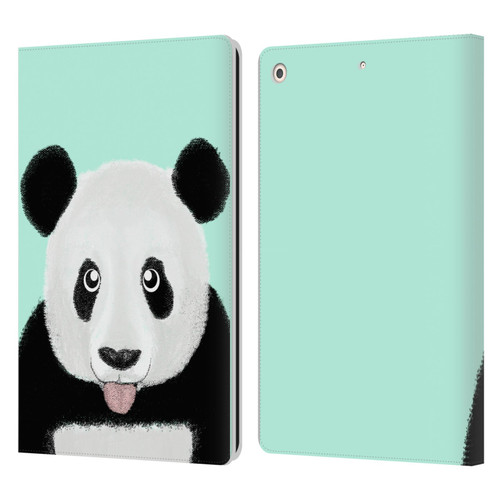 Barruf Animals The Cute Panda Leather Book Wallet Case Cover For Apple iPad 10.2 2019/2020/2021