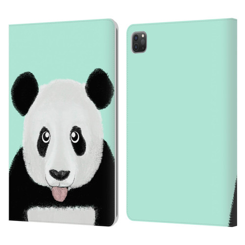 Barruf Animals The Cute Panda Leather Book Wallet Case Cover For Apple iPad Pro 11 2020 / 2021 / 2022