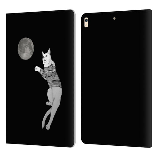 Barruf Animals Cat-ch The Moon Leather Book Wallet Case Cover For Apple iPad Pro 10.5 (2017)