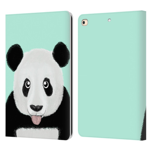 Barruf Animals The Cute Panda Leather Book Wallet Case Cover For Apple iPad 9.7 2017 / iPad 9.7 2018