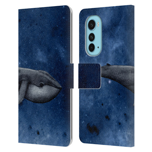 Barruf Animals The Whale Leather Book Wallet Case Cover For Motorola Edge (2022)