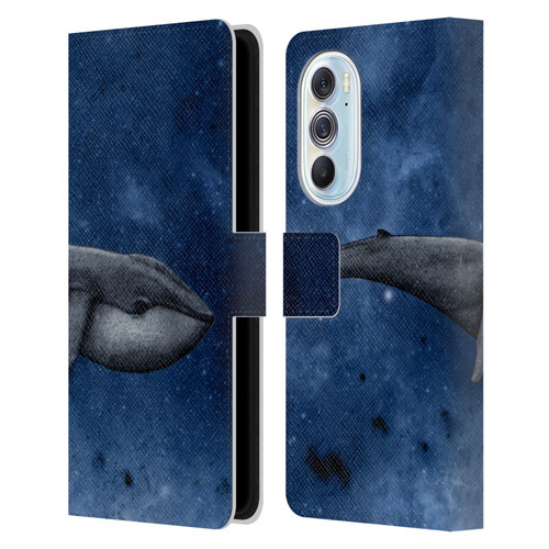 Barruf Animals The Whale Leather Book Wallet Case Cover For Motorola Edge X30