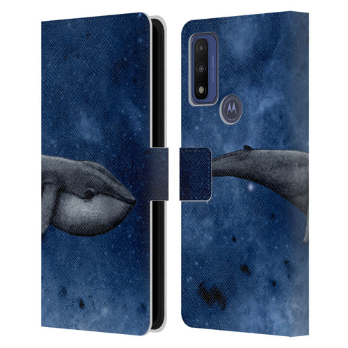 Barruf Animals The Whale Leather Book Wallet Case Cover For Motorola G Pure
