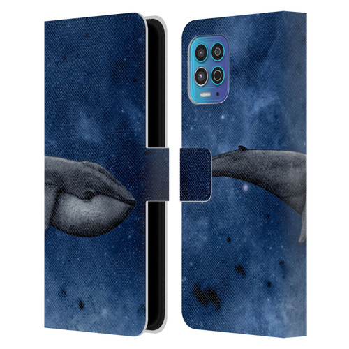 Barruf Animals The Whale Leather Book Wallet Case Cover For Motorola Moto G100